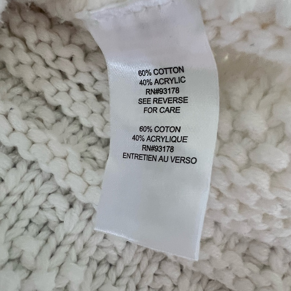 Tahari sweater/ knit white blazer - Picture 15 of 16